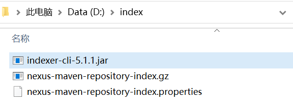 Nexus index 目录