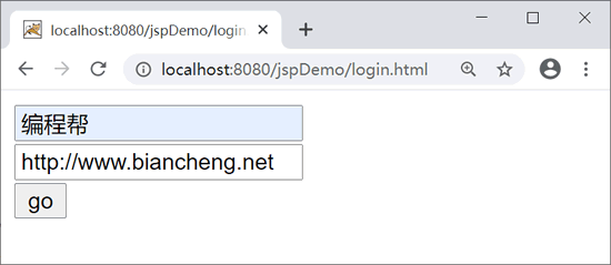 login.html运行页面