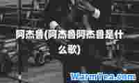 阿杰鲁(阿杰鲁阿杰鲁是什么歌)