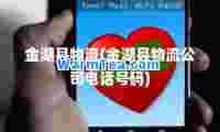 金湖县物流(金湖县物流公司电话号码)