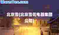 北京雪(北京雪花电器集团公司)
