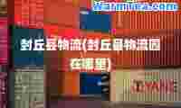 封丘县物流(封丘县物流园在哪里)