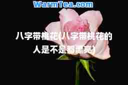 八字带桃花(八字带桃花的人是不是都漂亮)