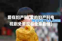 爱在妇产科(爱的妇产科电视剧免费观看全集剧情)