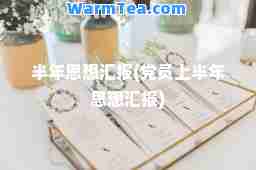 半年思想汇报(员上半年思想汇报)