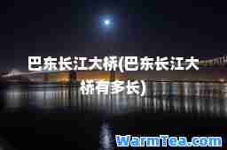 巴东长江大桥(巴东长江大桥有多长)