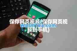 保存网页视频(保存网页视频到手机)
