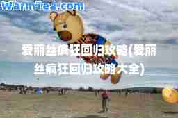 爱丽丝疯狂回归攻略(爱丽丝疯狂回归攻略大全)