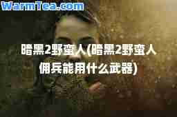 暗黑2野蛮人(暗黑2野蛮人佣能用什么武器)