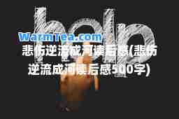 悲伤逆流成河读后感(悲伤逆流成河读后感500字)