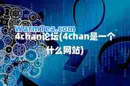 4chan论坛(4chan是一个什么网站)