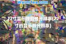 22寸显示器分辨率(22寸的显示器分辨率)