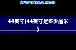 44英寸(44英寸是多少厘米)