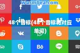 48个音标(48个音标和对应单词)
