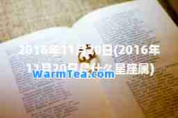 2016年11月20日(2016年11月20日是什么星座属)