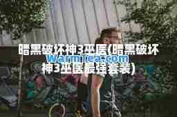 暗黑破坏3巫医(暗黑破坏3巫医最强套装)