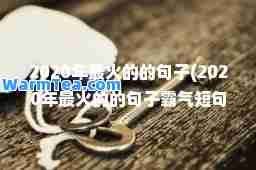 2020年最火的的句子(2020年最火的的句子霸气短句)