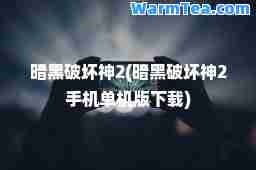 暗黑破坏2(暗黑破坏2手机单机版下载)