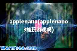 applenano(applenano3能玩游戏吗)