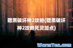 暗黑破坏2攻略(暗黑破坏2攻略死灵加点)