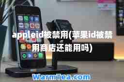 appleid被禁用(苹果id被禁用商店还能用吗)