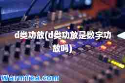 d类功放(d类功放是数字功放吗)