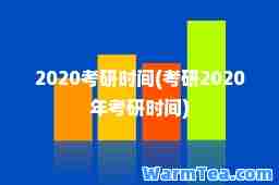 2020考研时间(考研2020年考研时间)