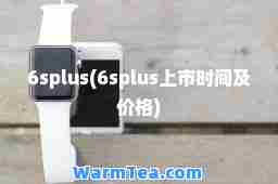 6splus(6splus上市时间及价格)