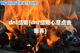 dnf结婚(dnf结婚心意点去哪弄)