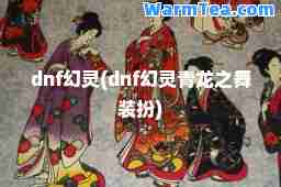 dnf幻灵(dnf幻灵青龙之舞装扮)
