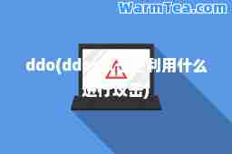 ddo(ddos攻击是利用什么进行攻击)