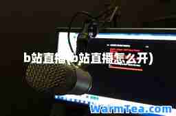 b站直播(b站直播怎么开)