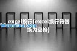 excel换行(excel换行符替换为空格)