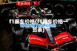 f1赛车价格(f1赛车价格一览表)