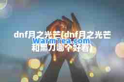 dnf月之光芒(dnf月之光芒和黑刀哪个好看)