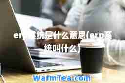 erp系统是什么意思(erp系统叫什么)