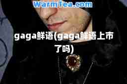 gaga鲜语(gaga鲜语上市了吗)