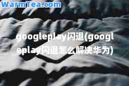 googleplay闪退(googleplay闪退怎么解决华为)