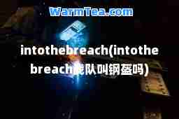 intothebreach(intothebreach战队叫钢盔吗)