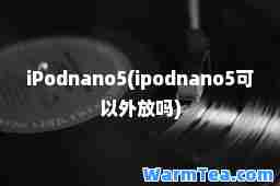 iPodnano5(ipodnano5可以外放吗)