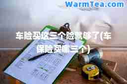 车险买这三个险就够了(车保险买哪三个)