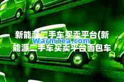 新能源二手车买卖平台(新能源二手车买卖平台面包车)