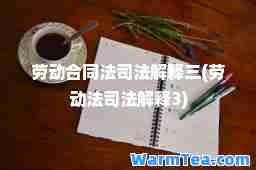 劳动同法司法解释三(劳动法司法解释3)
