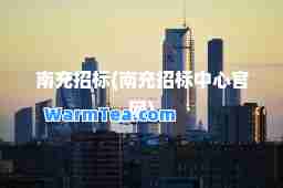 南充招标(南充招标中心官网)