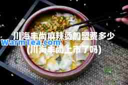 川海丰尚麻辣烫加盟费多少(川海丰尚上市了吗)
