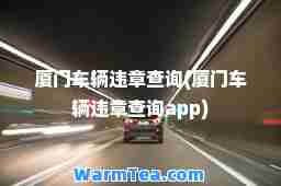 厦门车辆违章查询(厦门车辆违章查询app) 厦门车辆违章查询(厦门车辆违章查询app)