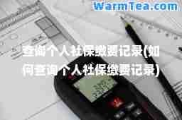 查询个人社保缴费记录(如何查询个人社保缴费记录)