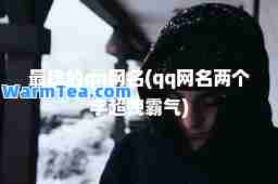 最拽的qq网名(qq网名两个字超拽霸气)
