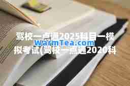 驾校一点通2025科目一模拟考试(驾校一点通2020科目一模拟)