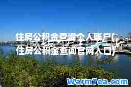 住房公积金查询个人账户(住房公积金查询官网入口)